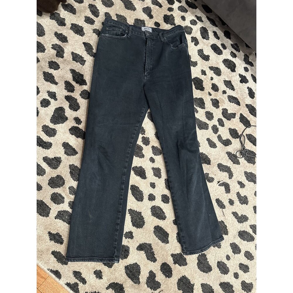 AGOLDE Black Straight Leg Denim‎